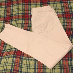 Baby pink straight leg jeans SIZE ONE